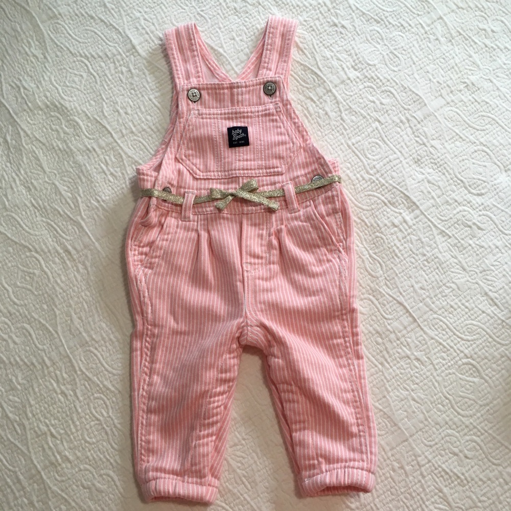 6m - Pink Pinstripe Overalls by OshKosh B’gosh